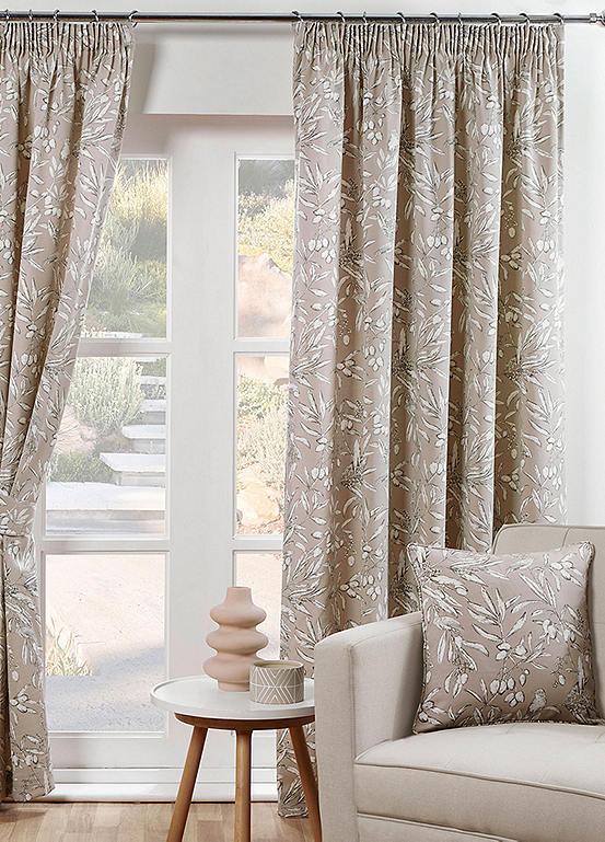 Sundour Aviary Pair of Pencil Pleat Lined Curtains | Curvissa