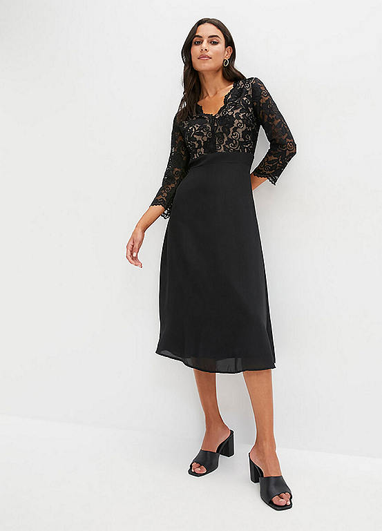 Venus Lace Bodice Dress Curvissa
