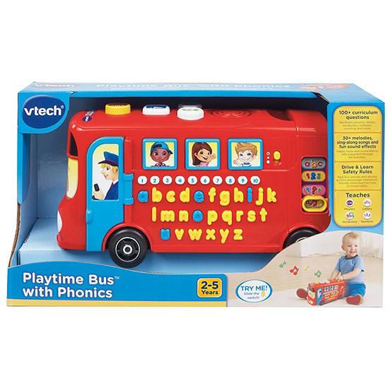Vtech Playtime Bus Vehicle Toy with Phonics