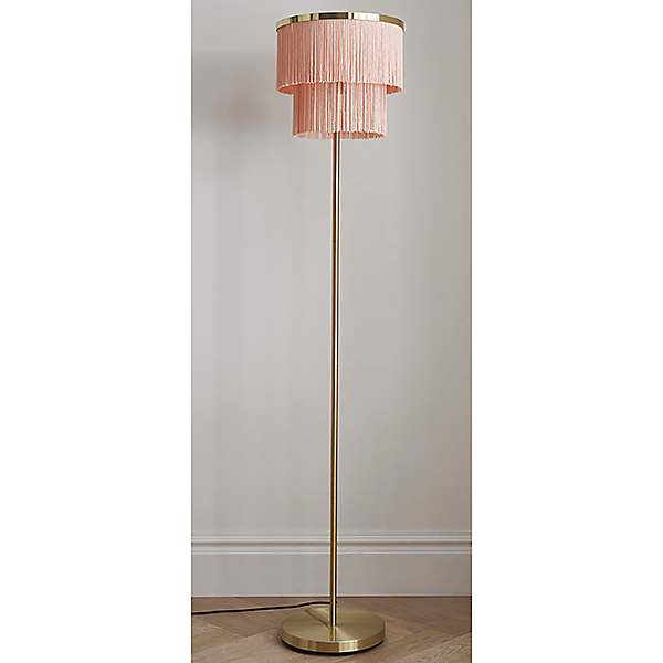 blush pink tall lamp