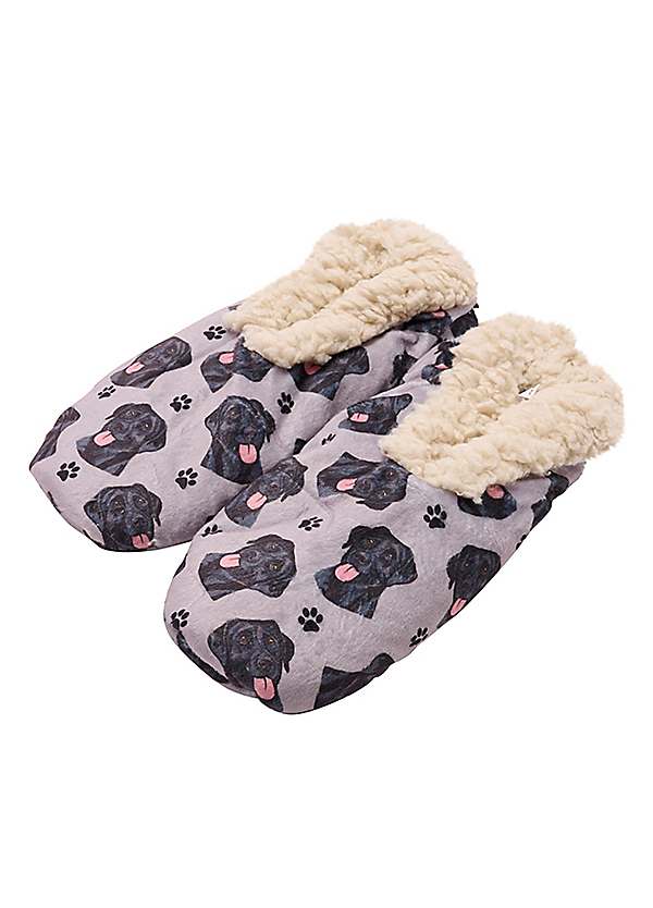 Chocolate lab clearance slippers