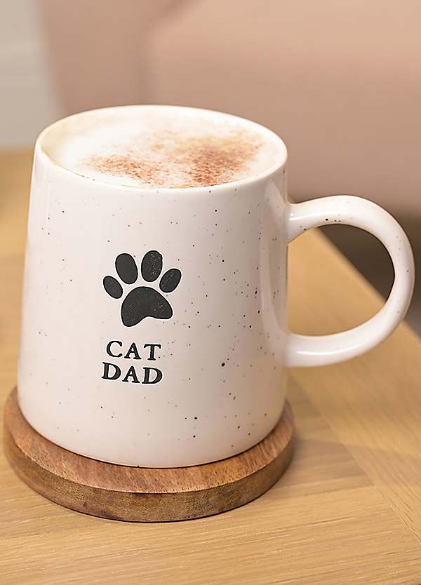 Best of Breed Paw Prints Cat Dad Mug Curvissa