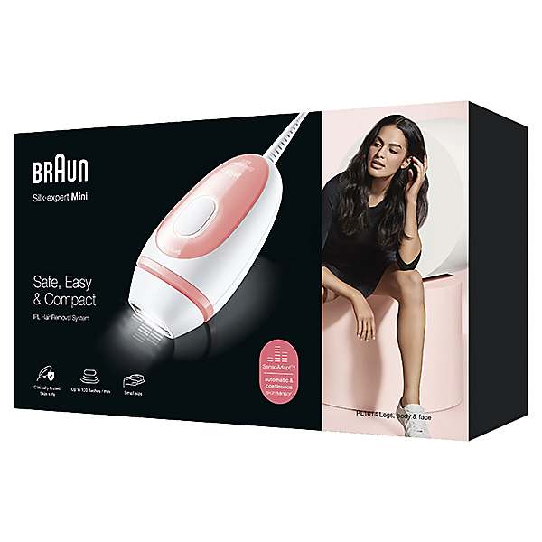 Braun IPL Silk Expert Mini PL1014 Latest Generation IPL for Women, Permanent  Visible Hair Removal with Travel Pouch | Curvissa