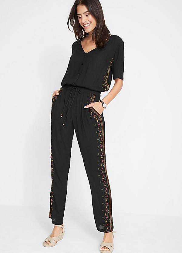 casual printed jumpsuit