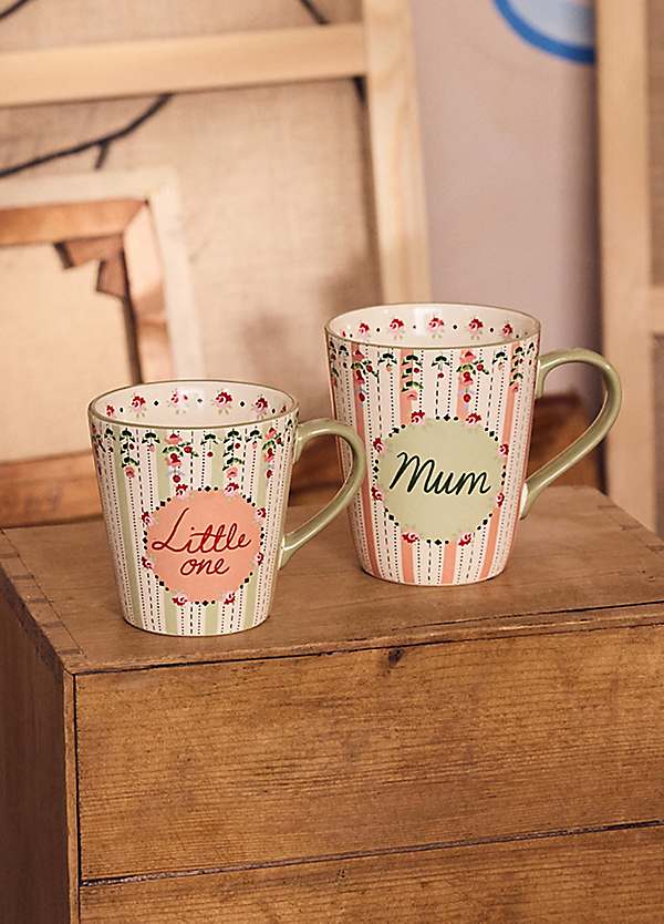 Cath Kidston Spring Birds Set of 2 Mum Stanley Mugs