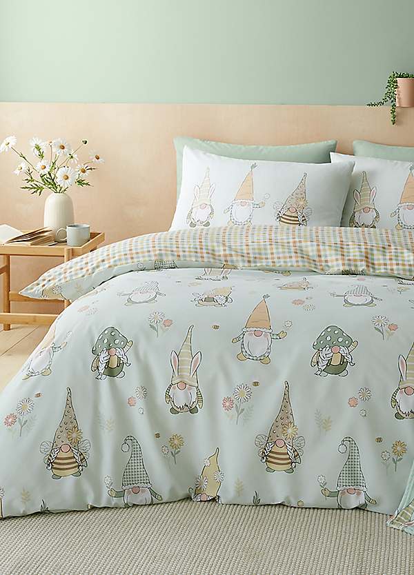 Catherine Lansfield Spring Gonks Reversible Duvet Cover Set Curvissa