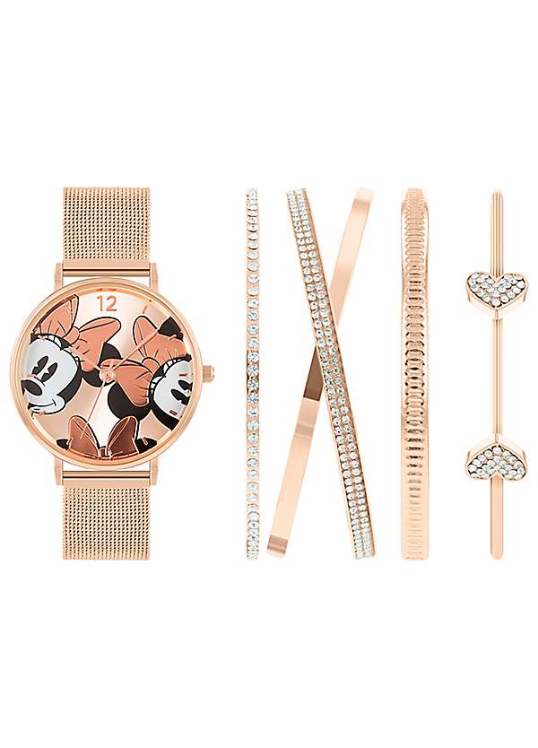 Rose gold clearance minnie mouse watch