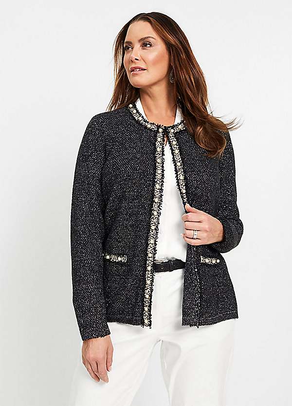 beaded cardigan