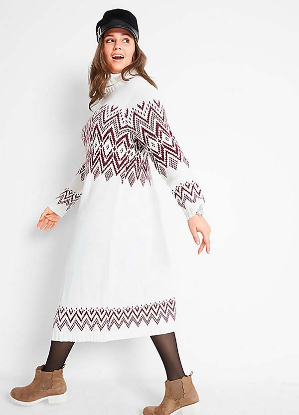 knitted fairisle dress