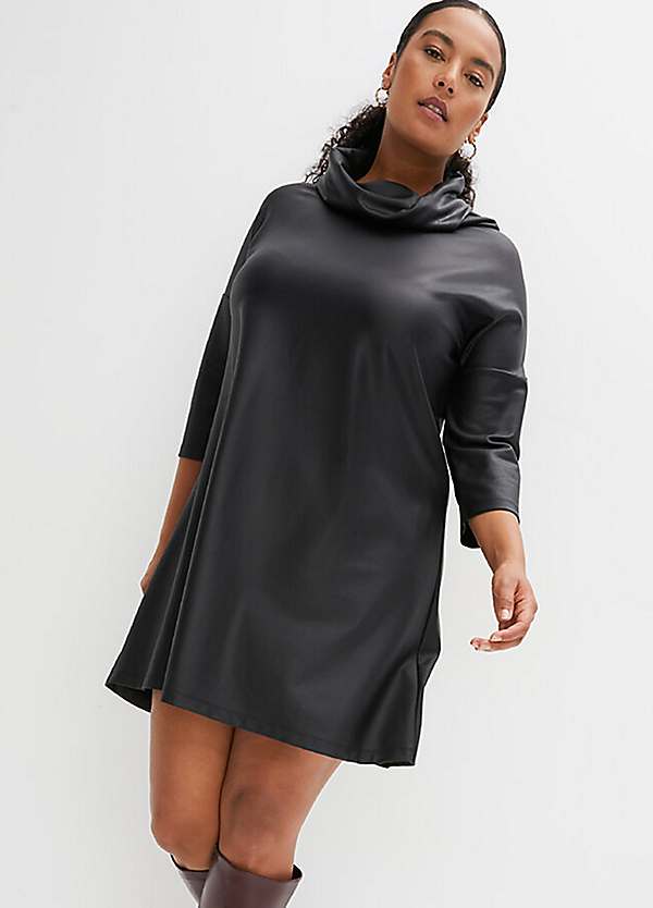 bonprix Faux Leather Tunic Dress bonprix Faux Leather Tunic Dress