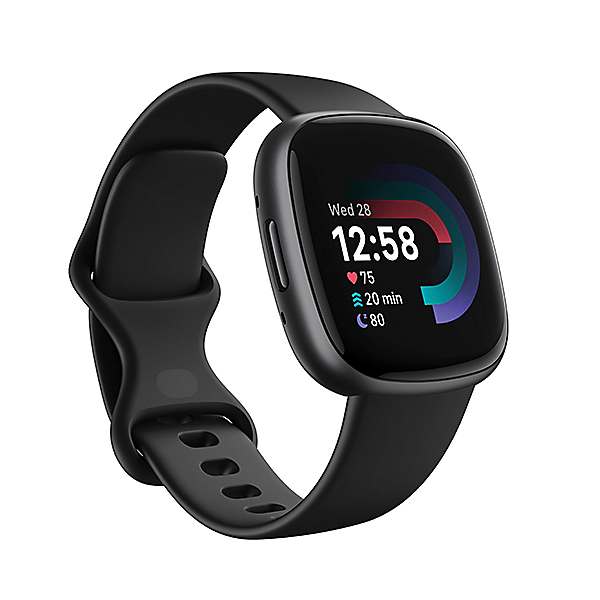 Fitbit Versa 4 Black & Graphite Smartwatch | Curvissa