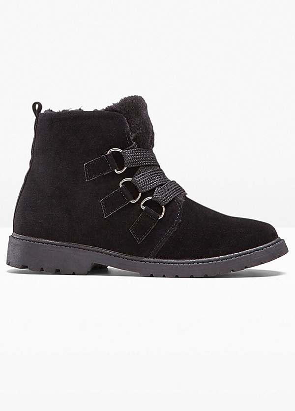 fluffy ankle boots