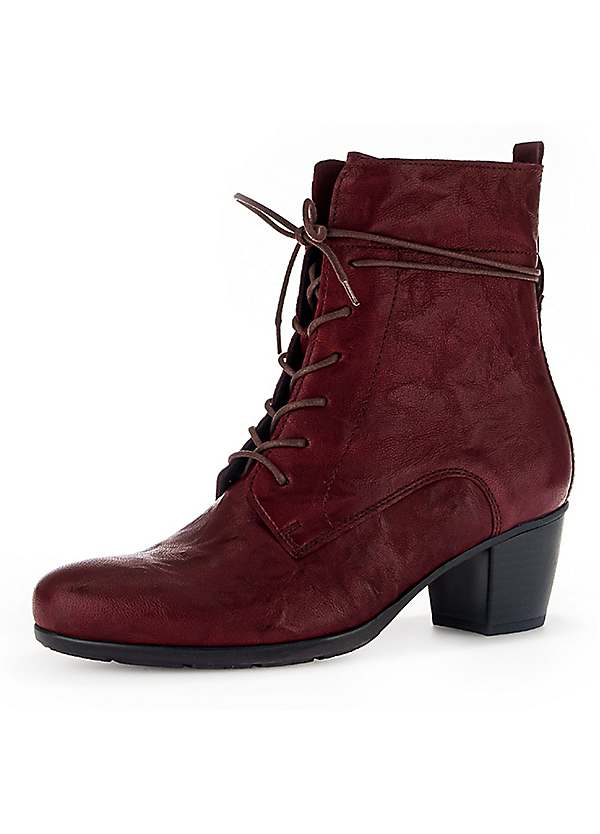 Gabor Lace Up Ankle Boots Curvissa