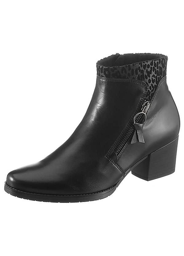 gabor black ankle boots