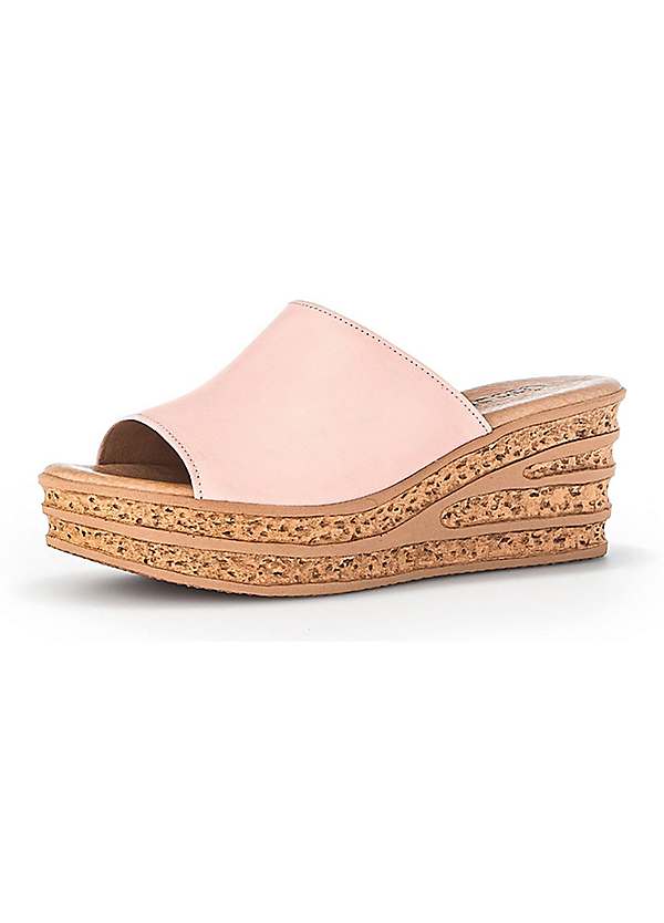 Gabor Suede Wedge Mules Curvissa