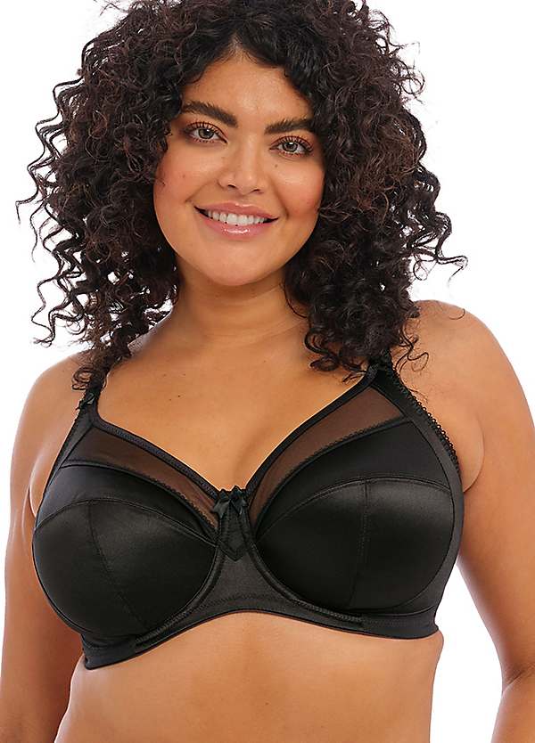 Goddess BLACK Sarah Underwire Banded Bra, US 36H, UK 36FF