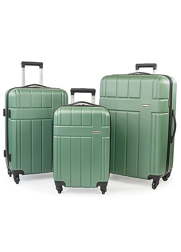 Harlow Lightweight ABS 3 Piece Luggage Set by Pierre Cardin Curvissa