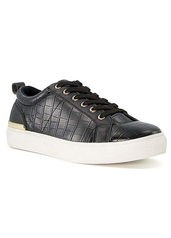 Black heeled outlet trainers