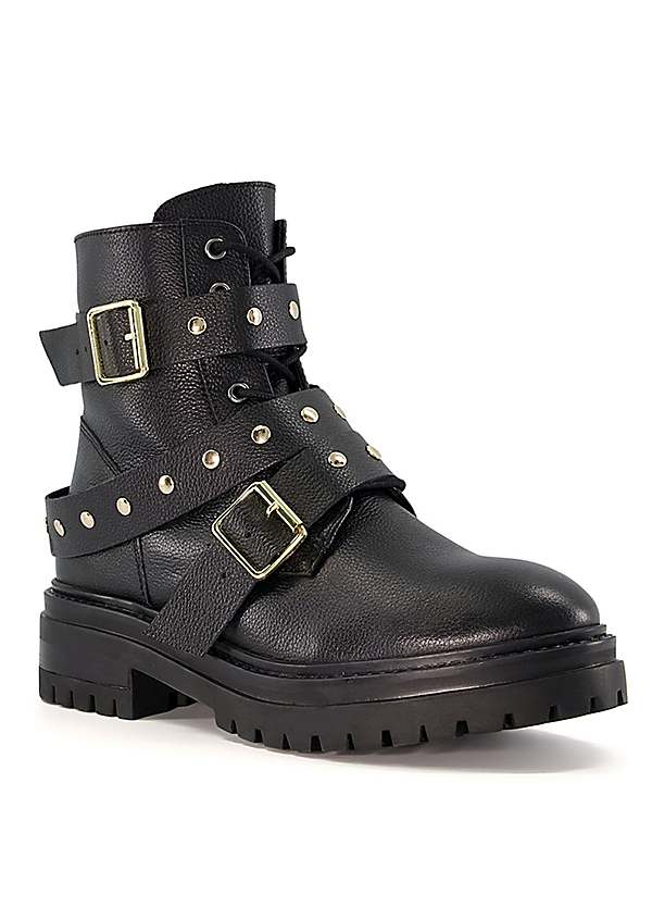 Studded heeled best sale ankle boots