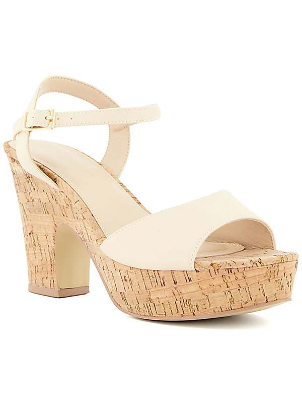 Nude platform sandal on sale heels