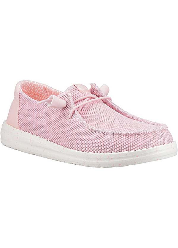 Hey Dude Pink Wendy Stretch Sox Shoes | Curvissa