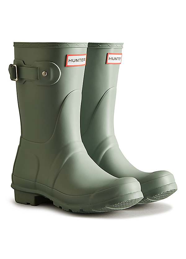 Hunter Boots Womens Green Tall Matt Wellies