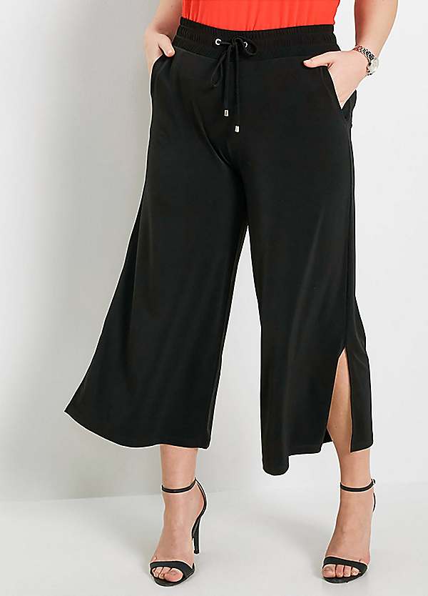 Jersey Wide Leg Trousers by bonprix 