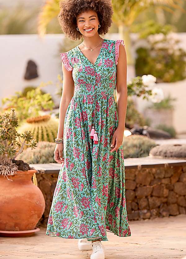 joe browns green dress Buy Joe Browns Green Vintage Roses Midi Dress from Next Qatar
