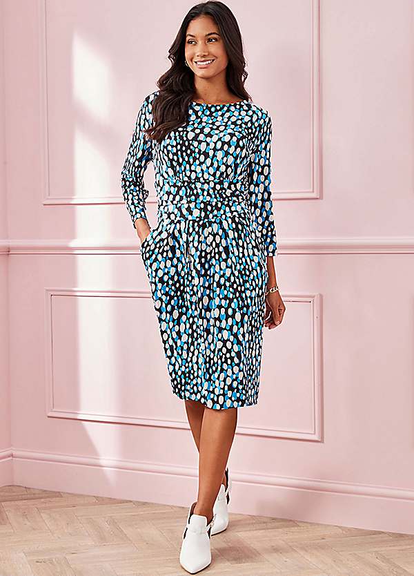 leopard print pocket dress