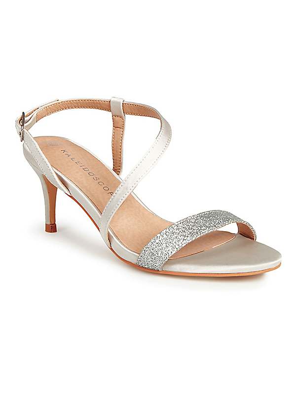 Light grey heeled on sale sandals