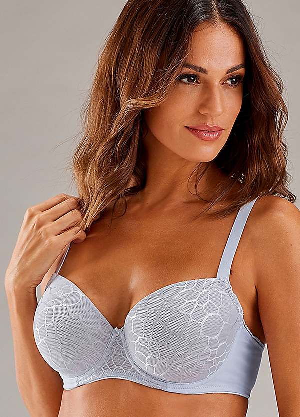 Underwired Graphic Lace Push Up Bra by LASCANA