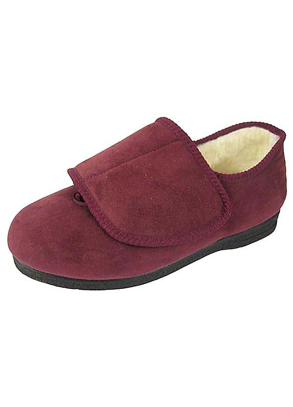 ladies wide fit slipper boots