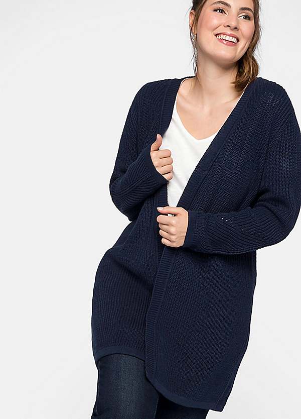 longline open front cardigan