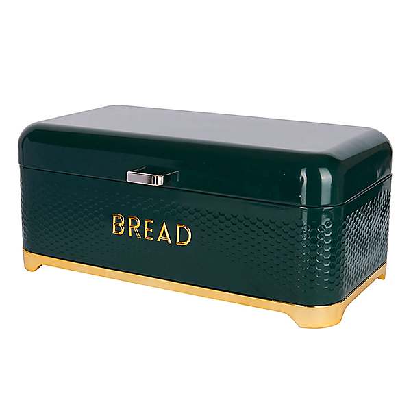 Embossed Tin Bread Box