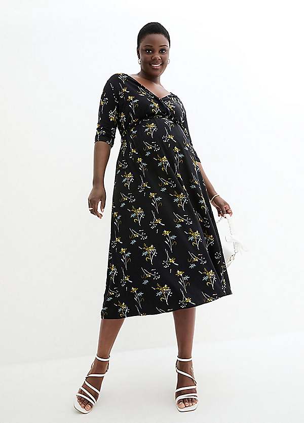Maternity Midi Dress by bonprix | Curvissa