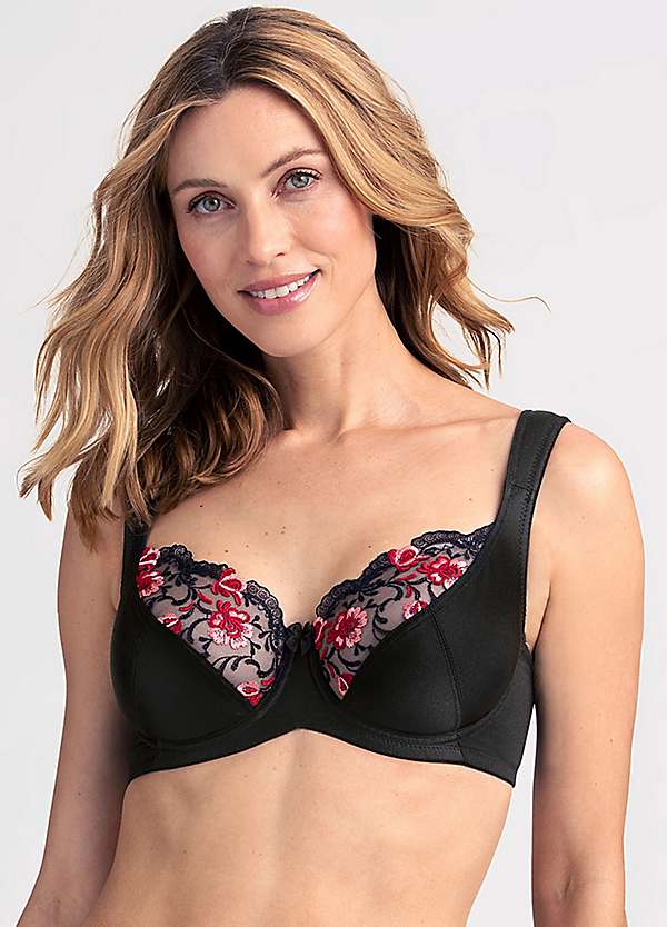 Miss Mary of Sweden Elegant Embroidered Underwired Bra, Curvissa