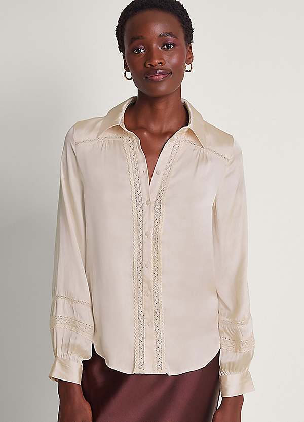 Satin look blouse cheap