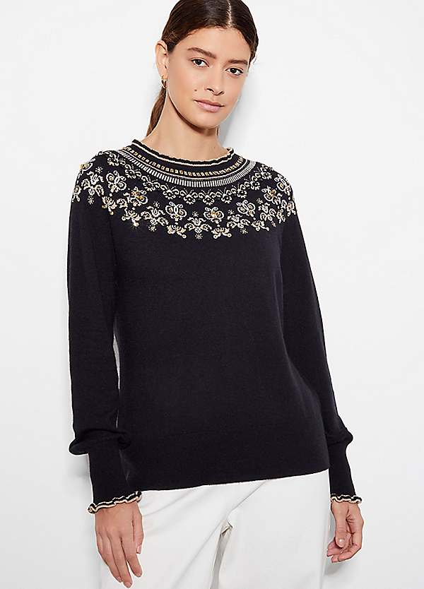 Monsoon fairisle jumper best sale