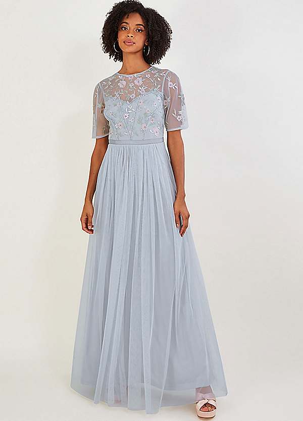 Monsoon blue maxi dress best sale