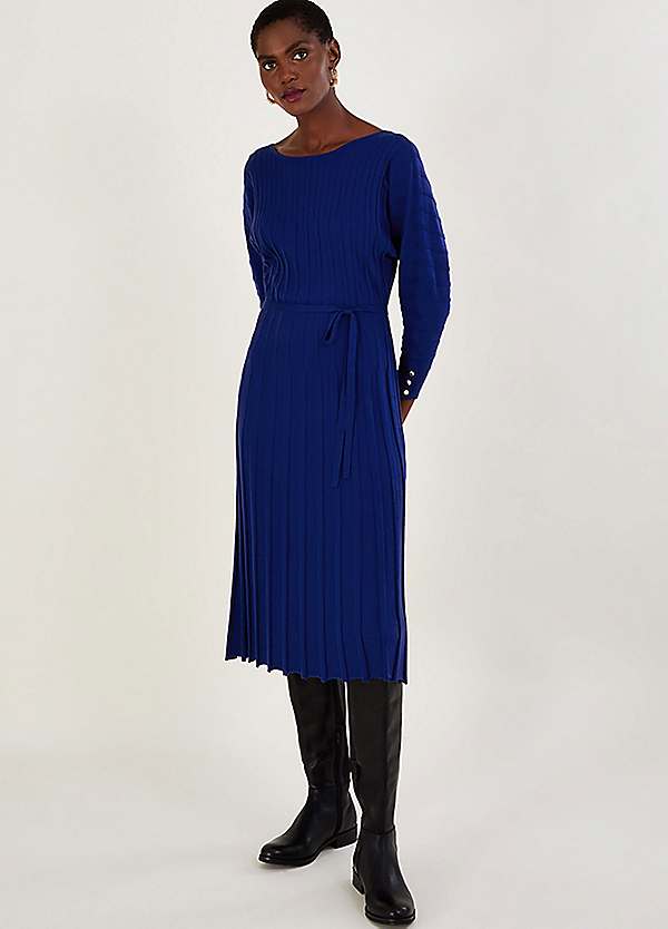 Monsoon royal blue dress best sale