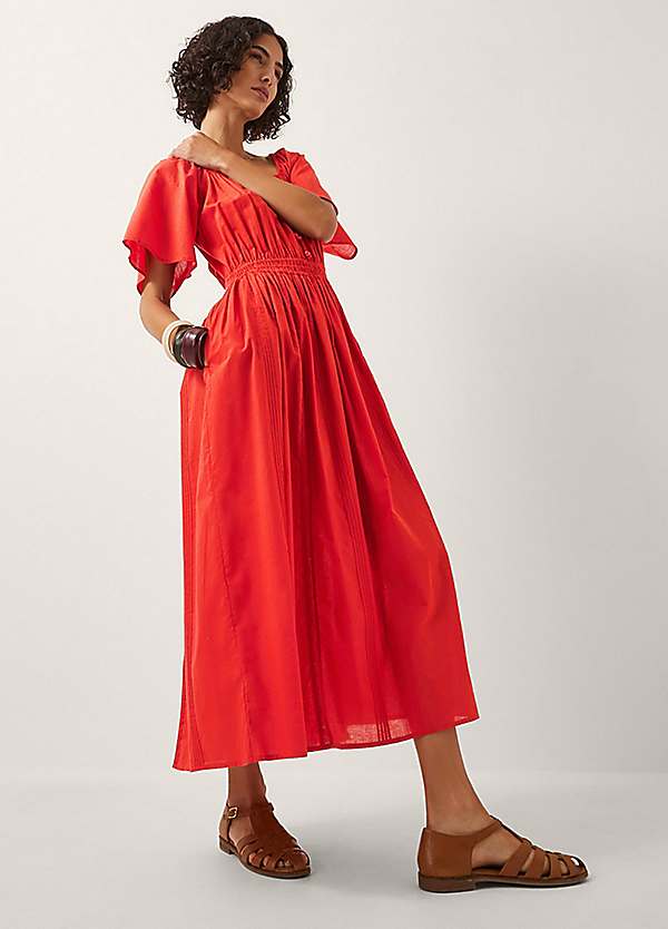 open lace back dress RED BEADED LACE MIDI DRESS | CULT MIA