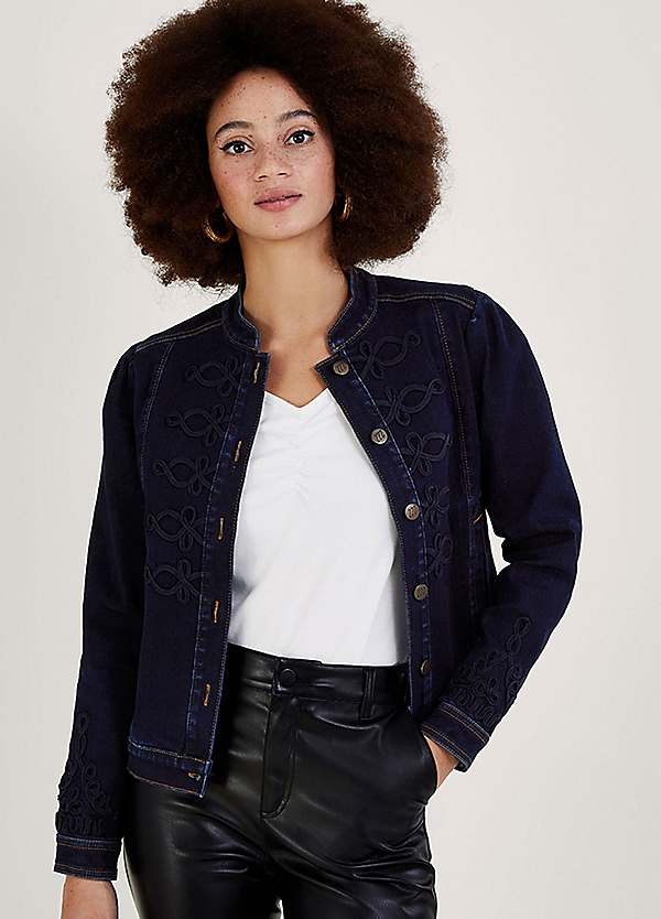 Curvissa denim hot sale jacket