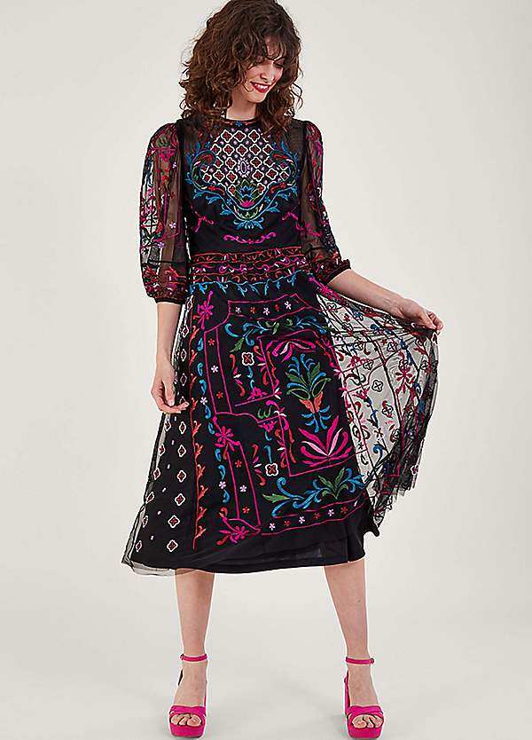 Coast maddie 2024 embroidered maxi dress