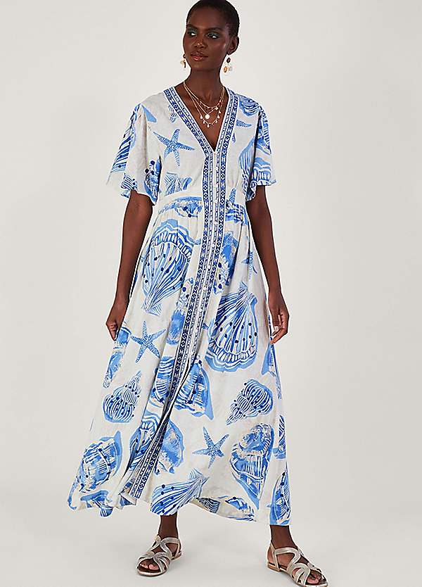 Maxi linen clearance dress