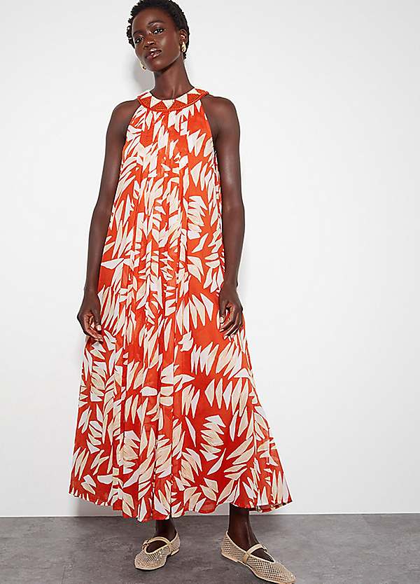 Monsoon Shelly Sleeveless Printed Maxi Dress