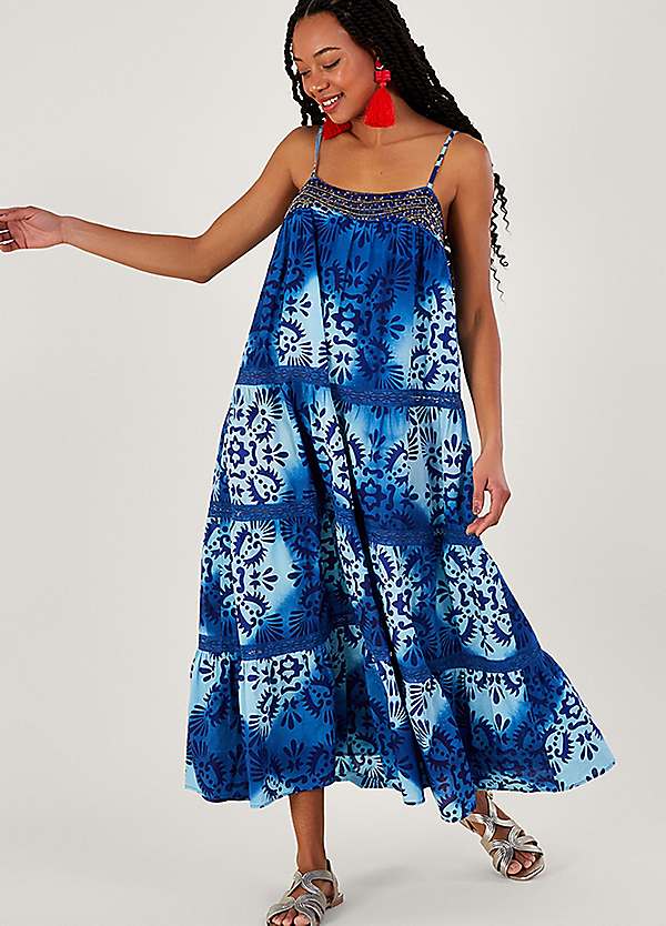 Batik print clearance dress