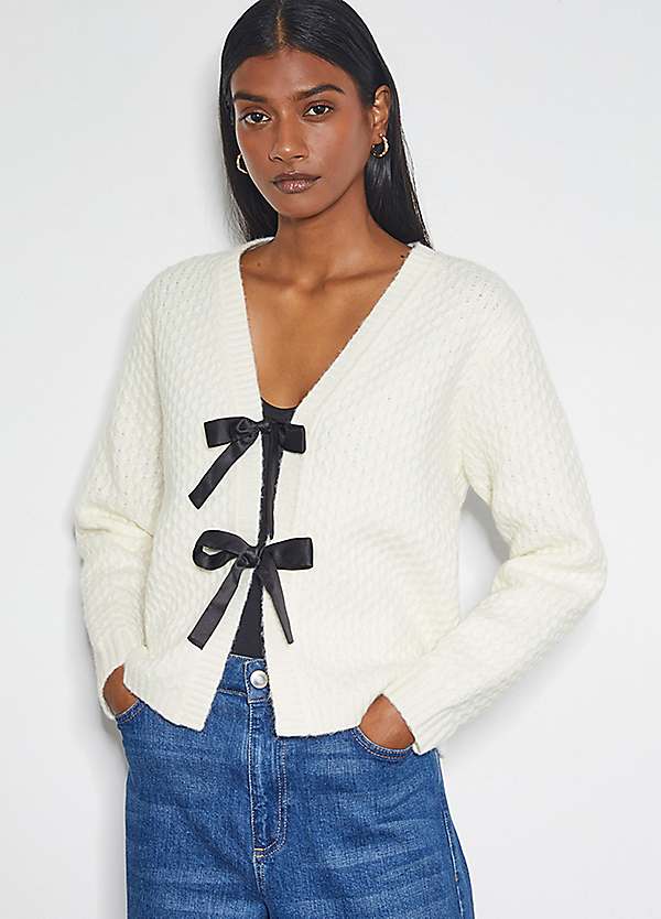 MINA着用 CRANK Ribbon Tide Knit Cardigan MINA着用 CRANK Ribbon Tide Knit Cardigan - メルカリ