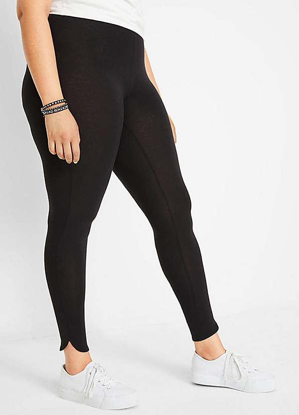 Women Yoga Leggings Organic Cotton - Black/Grey