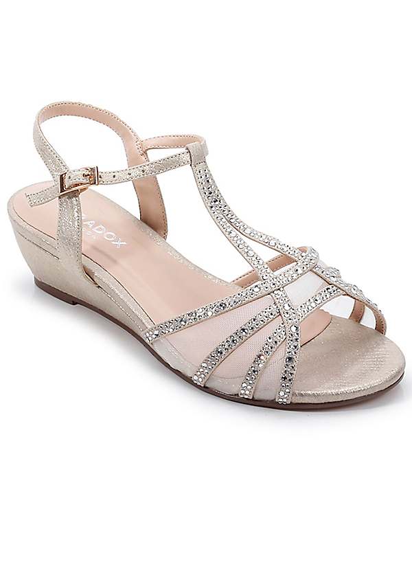 Double on sale wide sandals