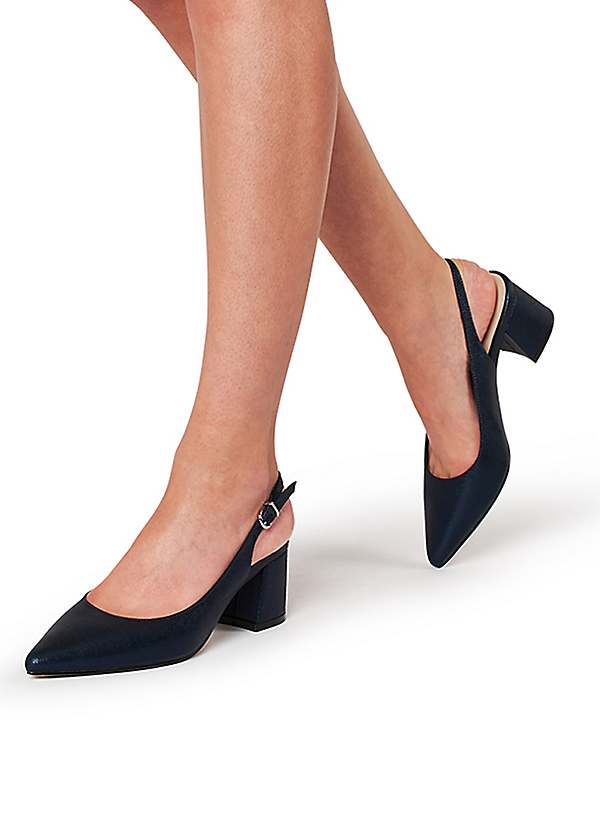 mid block heel black